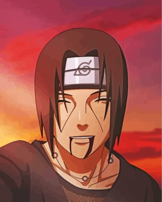 Itachi Uchiha Smile Paint By Numbers