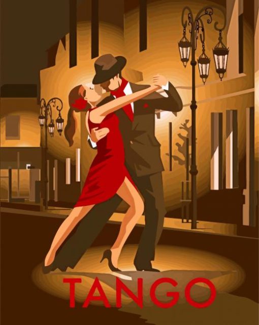 Tango Dancers Paint By Numbers