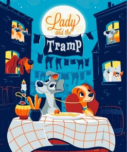 Lady And The Tramp Paint By Numbers