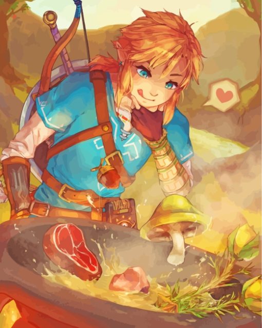 Link Breath Of The Wild Paint By Numbers
