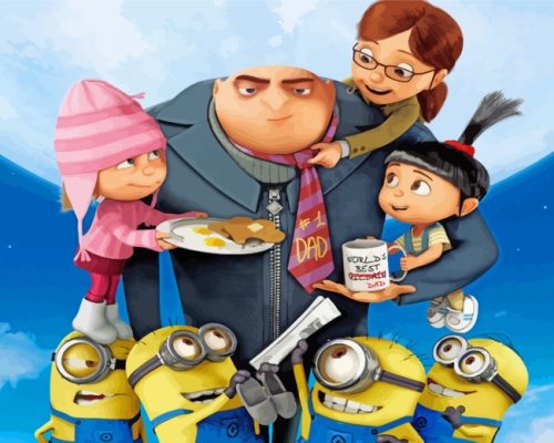 Minions And Gru Paint By Numbers