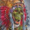 Native Lion Skull Paint By Numbers