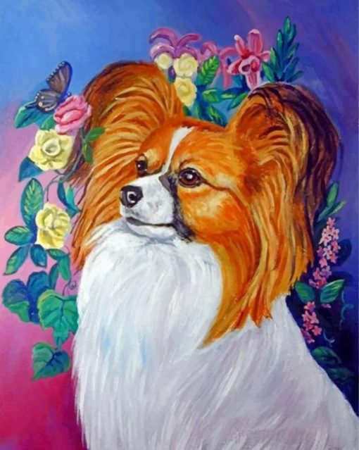 Papillon Dog Paint By Numbers
