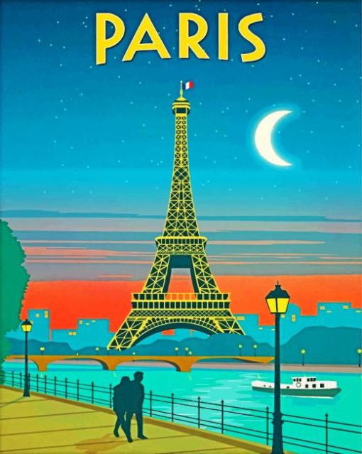 Paris France Paint By Numbers