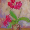 Pink Orchid Flower Paint By Numbers