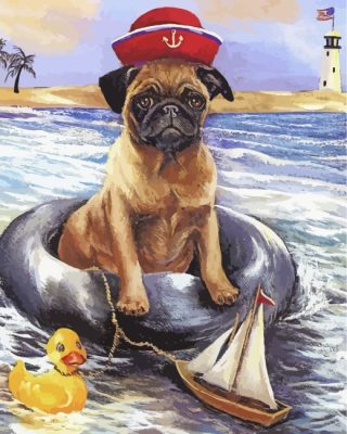 Pug Puppy Paint By Numbers