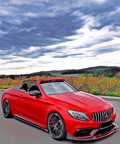 Red Mercedes Paint By Numbers