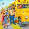 School Bus Paint By Numbers
