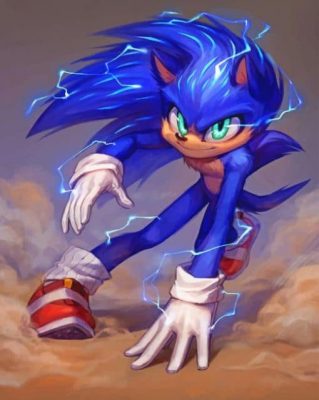 Sonic The Hedgehog paint by numbers