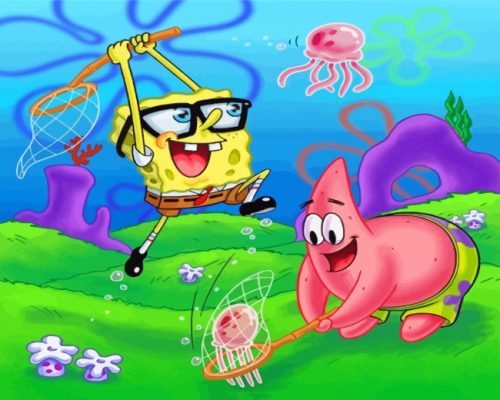 SpongeBob And Patrick Paint By Numbers