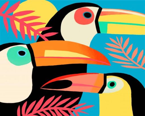 Toucans Birds Paint By Numbers