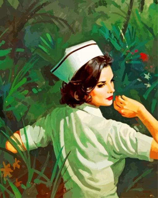 Vintage Nurse Paint By Numbers