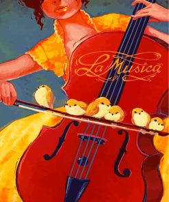 Aesthetic Violinist Paint By Numbers