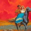 Wild West Couple paint by numbers