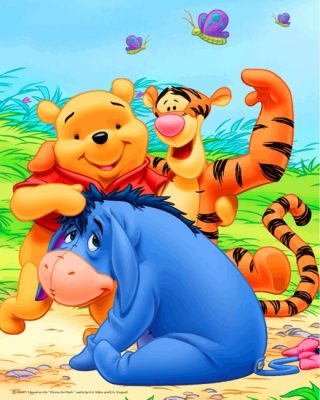 Winnie The Pooh Cartoon Paint By Numbers