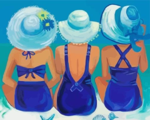 Women On The Beach Paint By Numbers