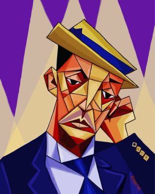 Buster Keaton Cubism Paint By Numbers