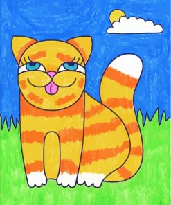 Cartoon Cat Paint By Numbers