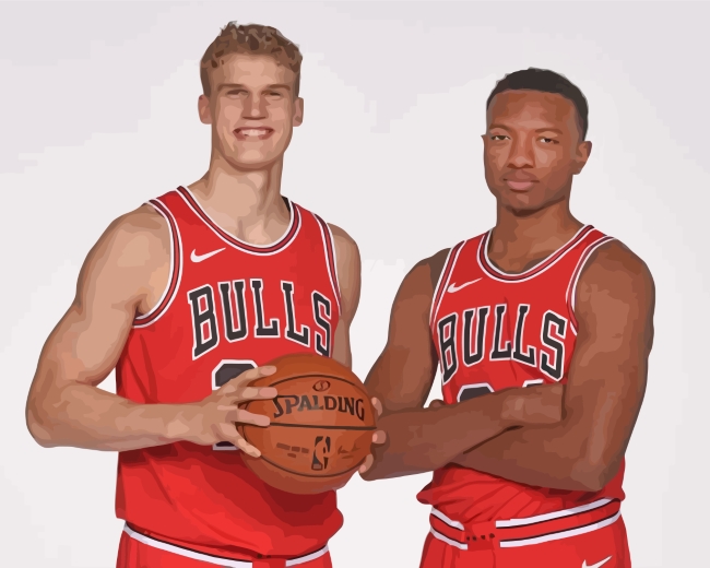 Chicago Bulls Players Paint By Numbers