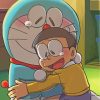 Cute Nobita And Doraemon Paint By Numbers
