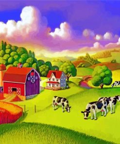 Farm Scenery Paint By Numbers