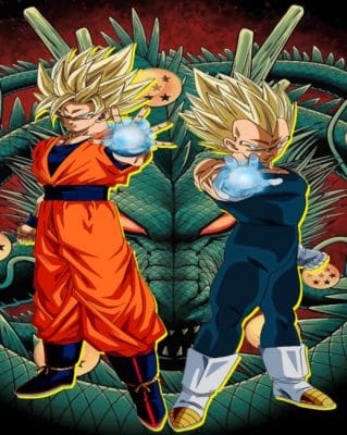 Gohan And Vegeta Dragon Ball Paint By numbers