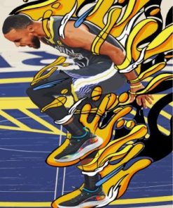 Golden State Warriors Stephen Paint By Numbers