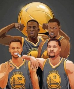 Golden State Warriors Players Paint By Numbers
