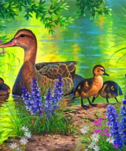 Geese Family Paint By Numbers