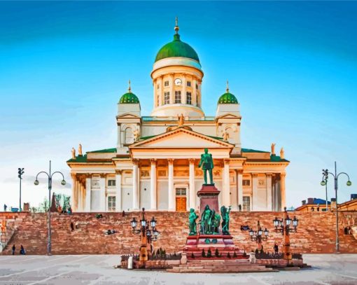 Helsinki Cathedral Finland Paint By Numbers