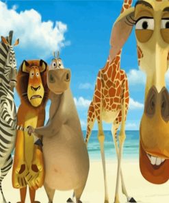 Madagascar Animation Paint By Numbers