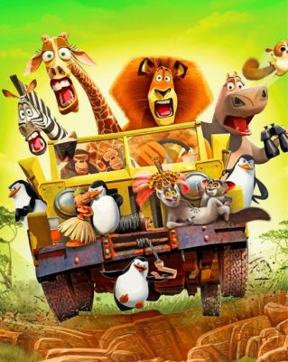 Madagascar Movie paint by numbers