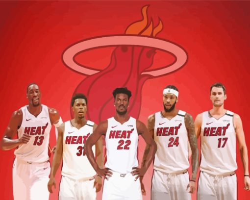 Miami Heat Paint By Numbers