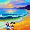 Mickey And Minnie In Beach Paint By Numbers
