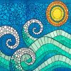 Mosaic Wave Paint By Numbers
