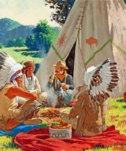 Native Indians Paint By Numbers