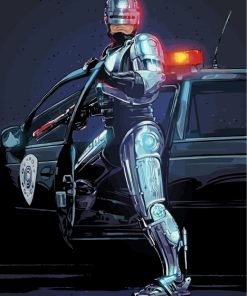 Robocop Sci Fi Movie Paint By Numberse