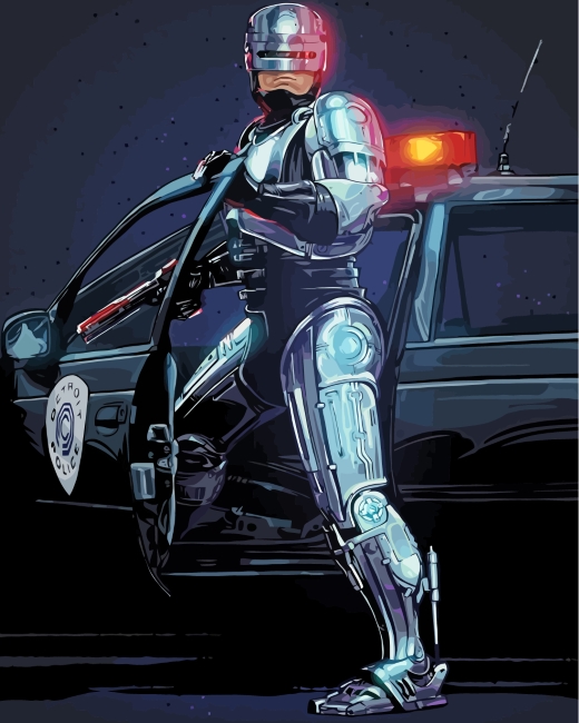 Robocop Sci Fi Movie Paint By Numberse