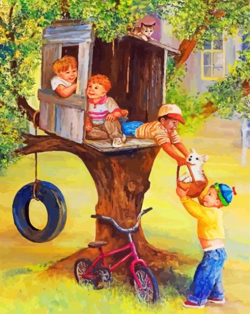 The Tree House Paint By Numbers