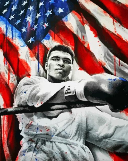Aesthetic Muhammad Ali Paint By Numbers