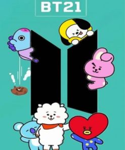 Illustration BT21 Paint By Numbers