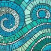 Blue Green Mosaic Paint By Numbers