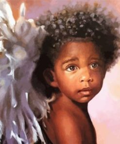 Angel Black Boy Paint By Numbers