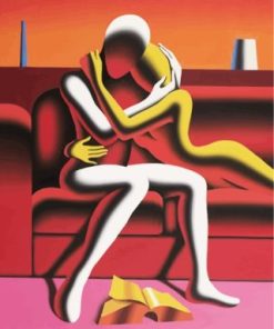 Abstract Couple Hug Paint By Numbers