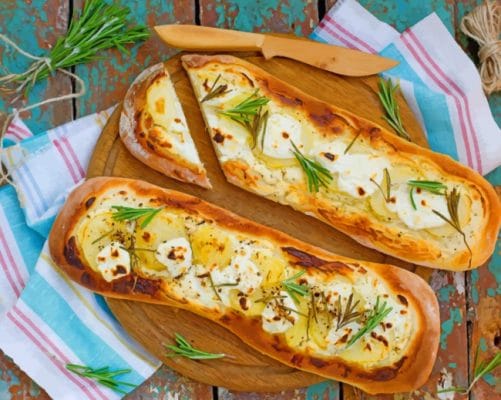 Baguette With Cheese Paint By Numbers