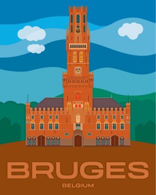 Belfry Of Bruges Paint By Numbers