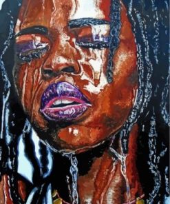 Black Woman Underwater Paint By Numbers