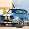 Blue Ford GT 500 Paint By Numbers
