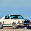 White Ford GT 500 Paint By Numbers