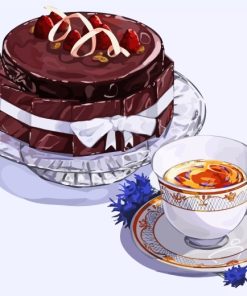 Cake And Coffee Paint By Numbers